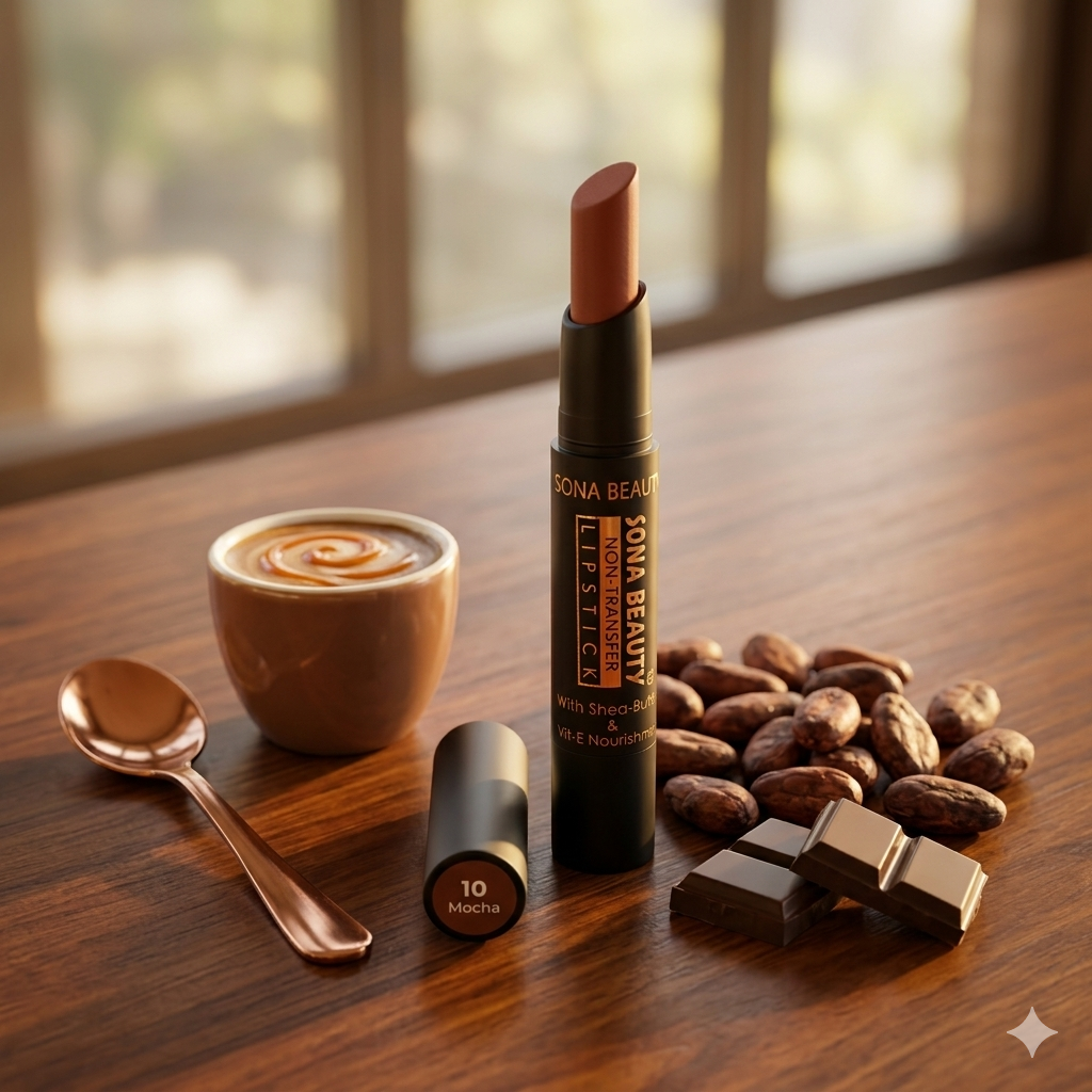 NON TRANSFER LIPSTICK, MOCHA 10