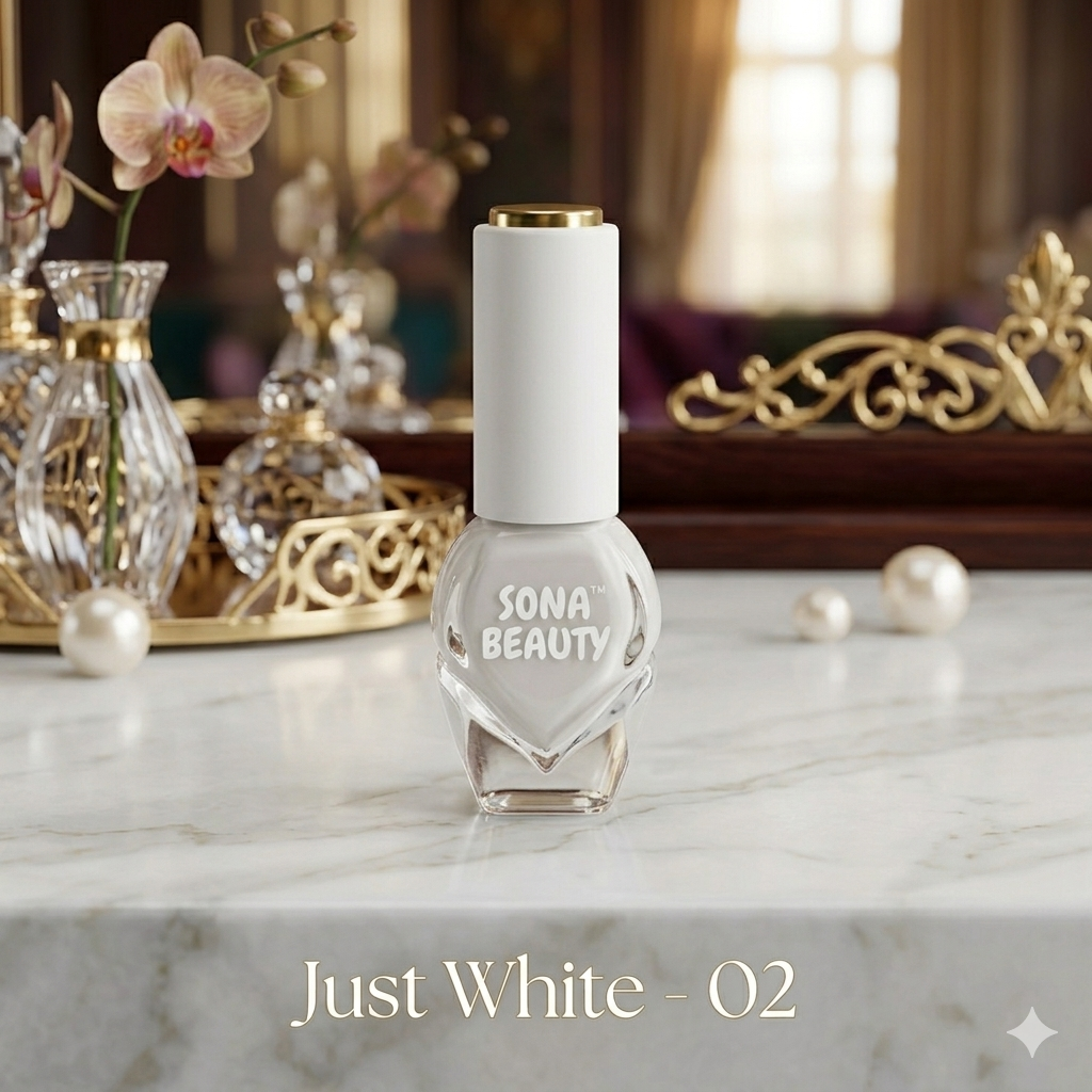 NAIL POLISH, JUST WHITE 02