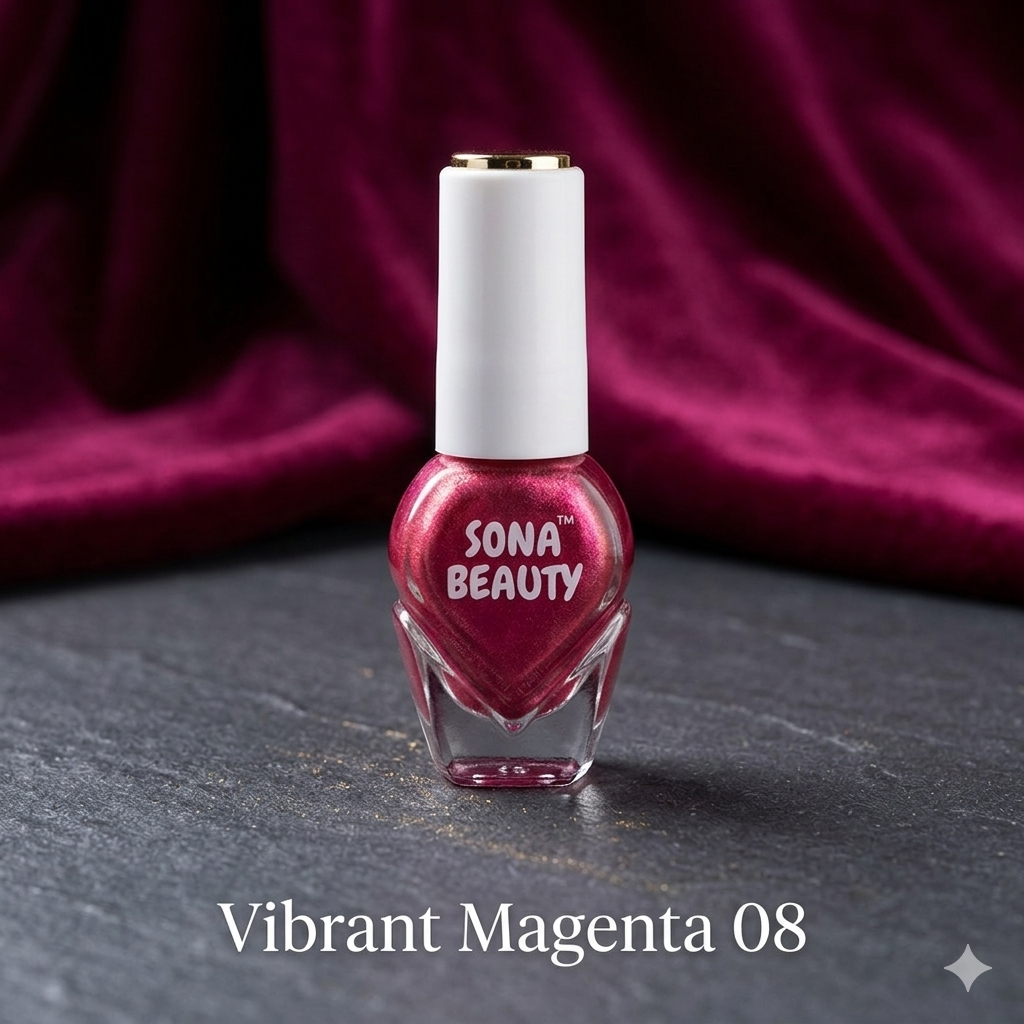 NAIL POLISH, VIBRANT MAGENTA 08