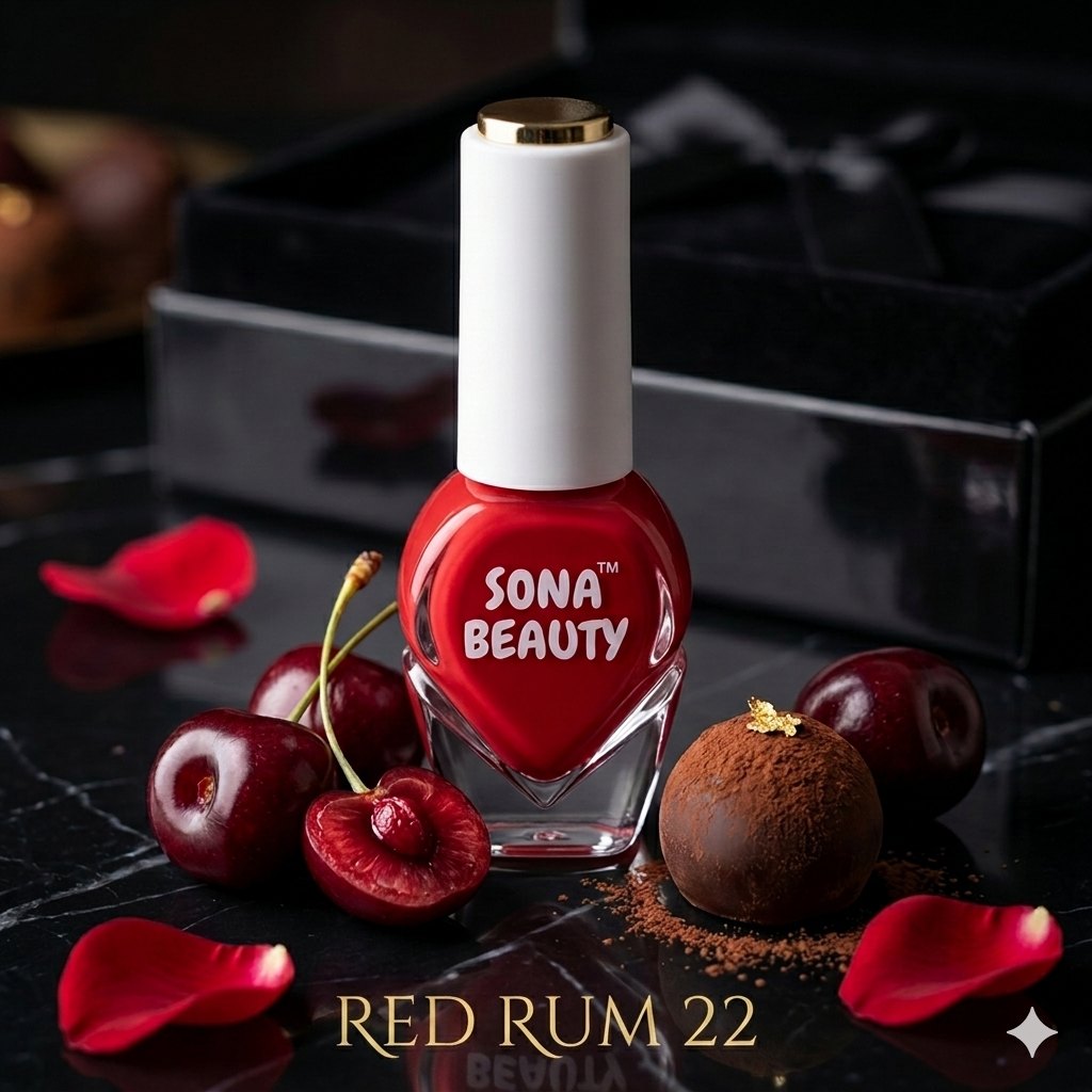 NAIL POLISH, RED RUM 22