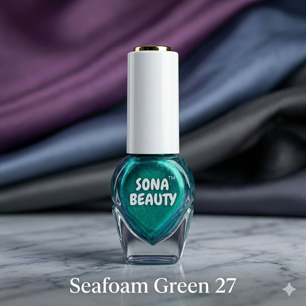 NAIL POLISH, SAEFOAM GREEN 27