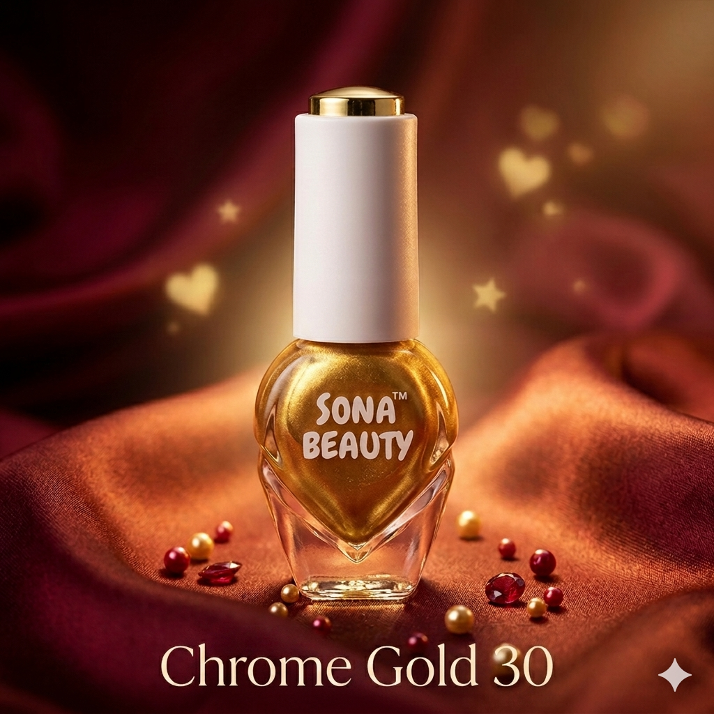 NAIL POLISH, CHROME GOLD 30