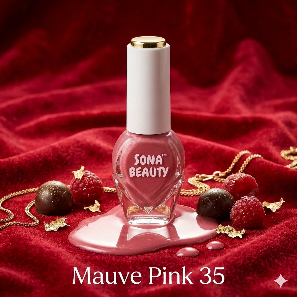 NAIL POLISH, MAUVE PINK 35