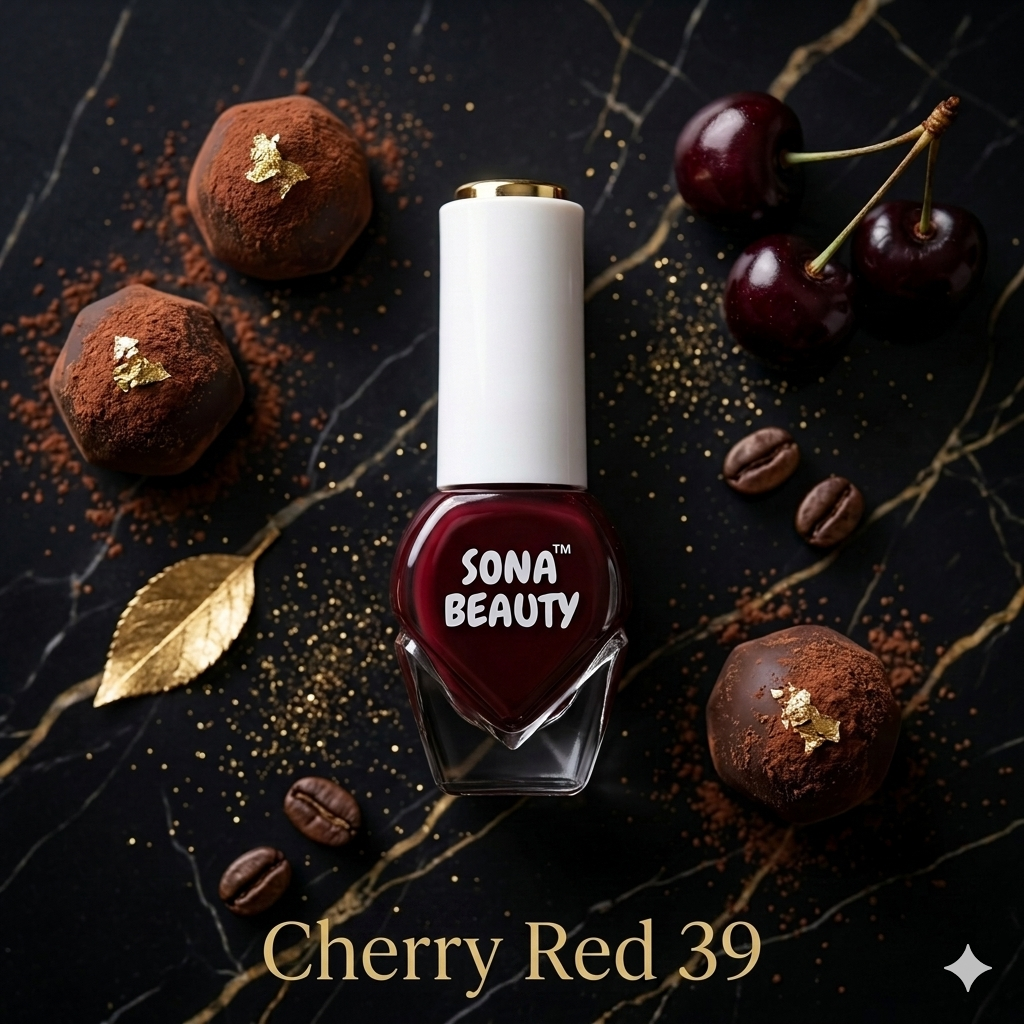 NAIL POLISH, CHERRY RED 39