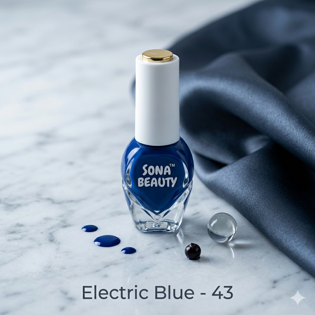 NAIL POLISH, ELECTRIC BLUE 43