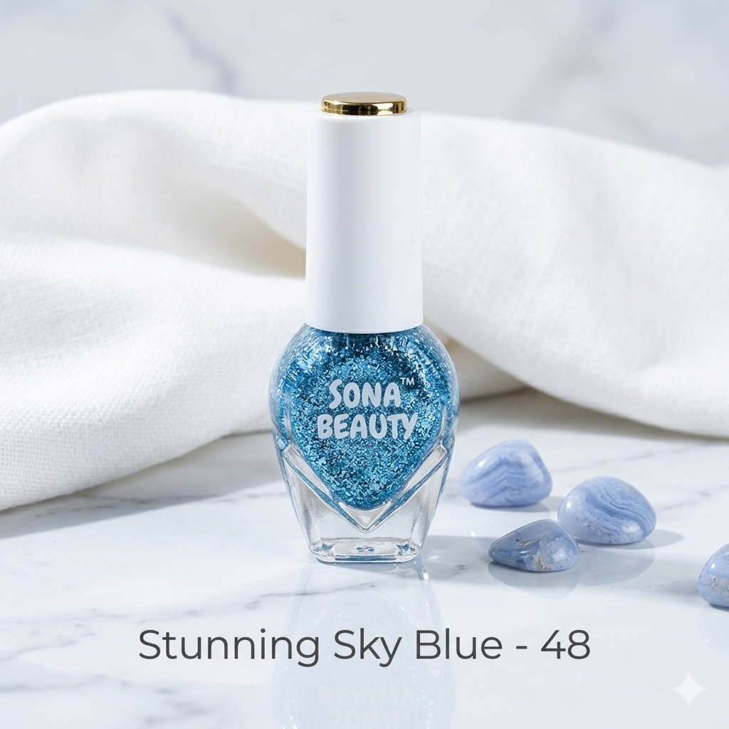 NAIL POLISH, STUNNING SKY BLUE 48