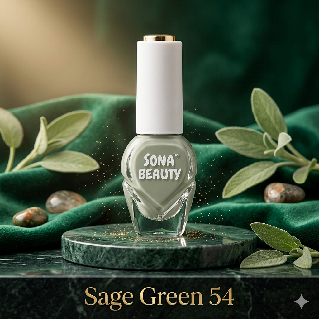 NAIL POLISH, SAGE GREEN 54