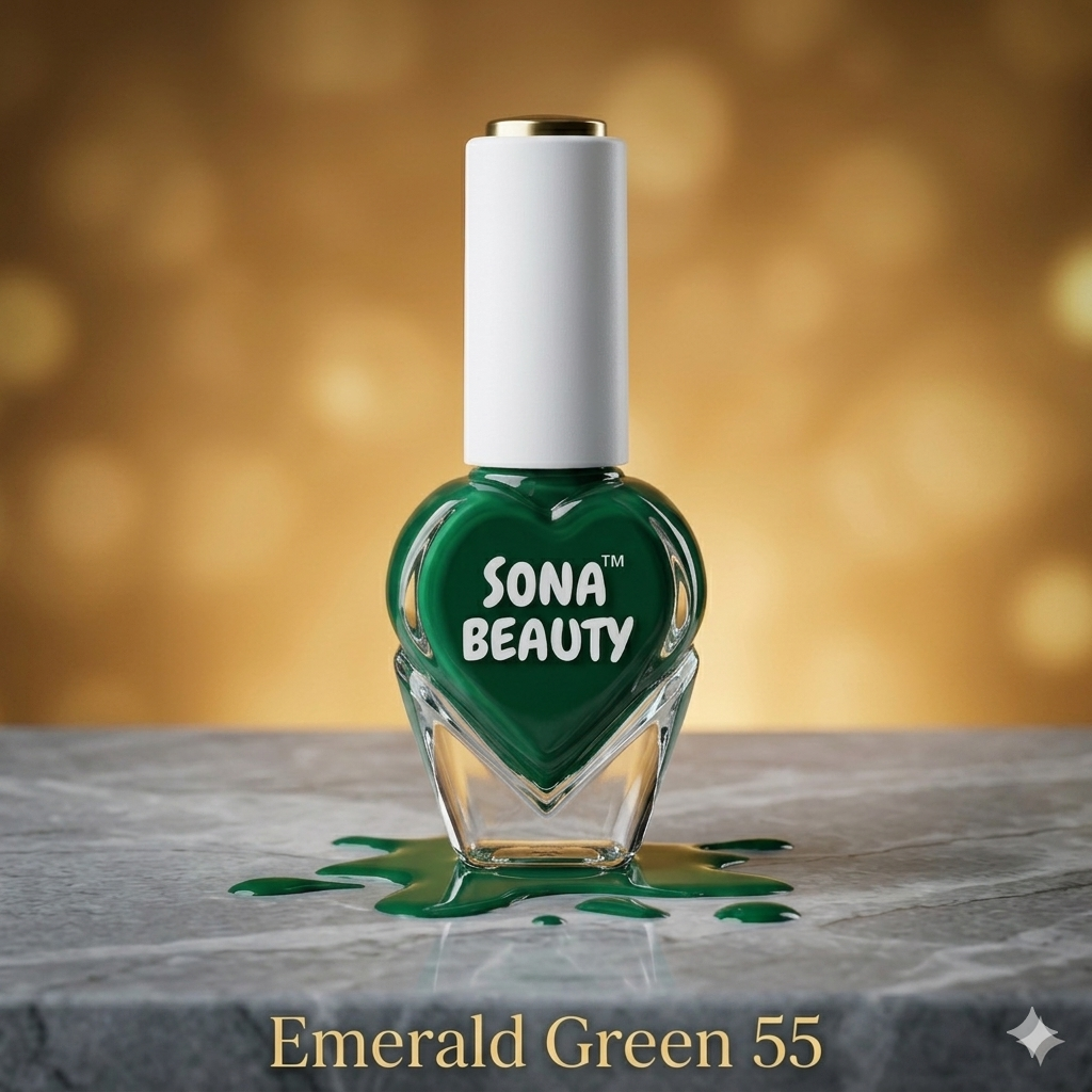NAIL POLISH, EMERALD GREEN 55