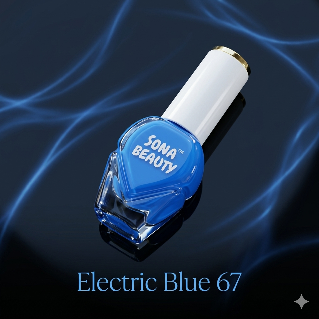 NAIL POLISH, ELECTRIC BLUE 67