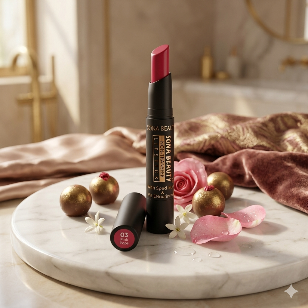 NON TRANSFER LIPSTICK, PINK POPS 03