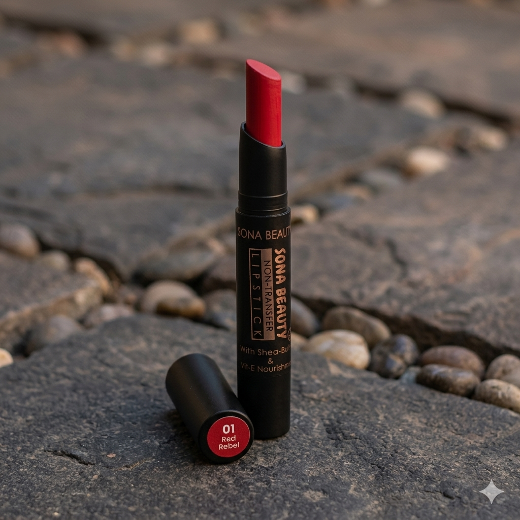 NON TRANSFER LIPSTICK, RED REBEL 01