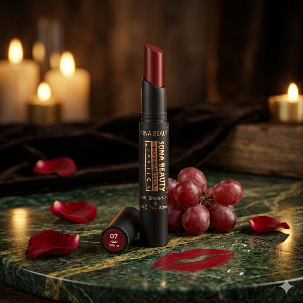 NON TRANSFER LIPSTICK, RED WINE 07